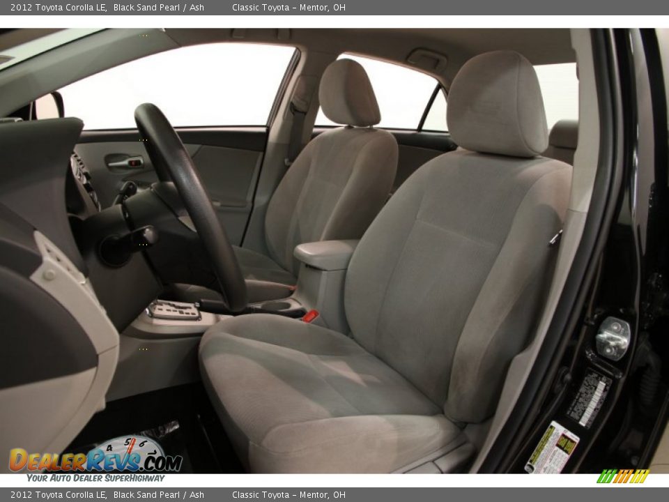 2012 Toyota Corolla LE Black Sand Pearl / Ash Photo #5