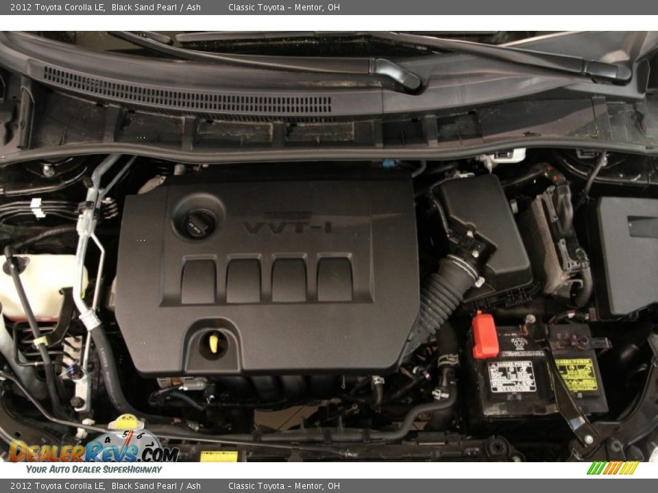 2012 Toyota Corolla LE Black Sand Pearl / Ash Photo #14