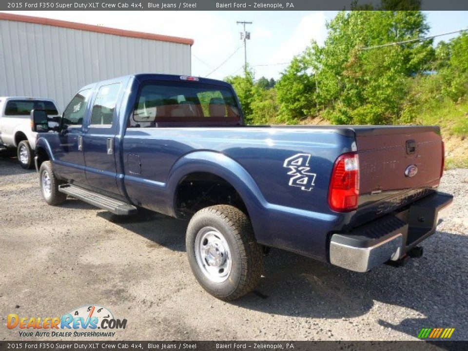 2015 Ford F350 Super Duty XLT Crew Cab 4x4 Blue Jeans / Steel Photo #6