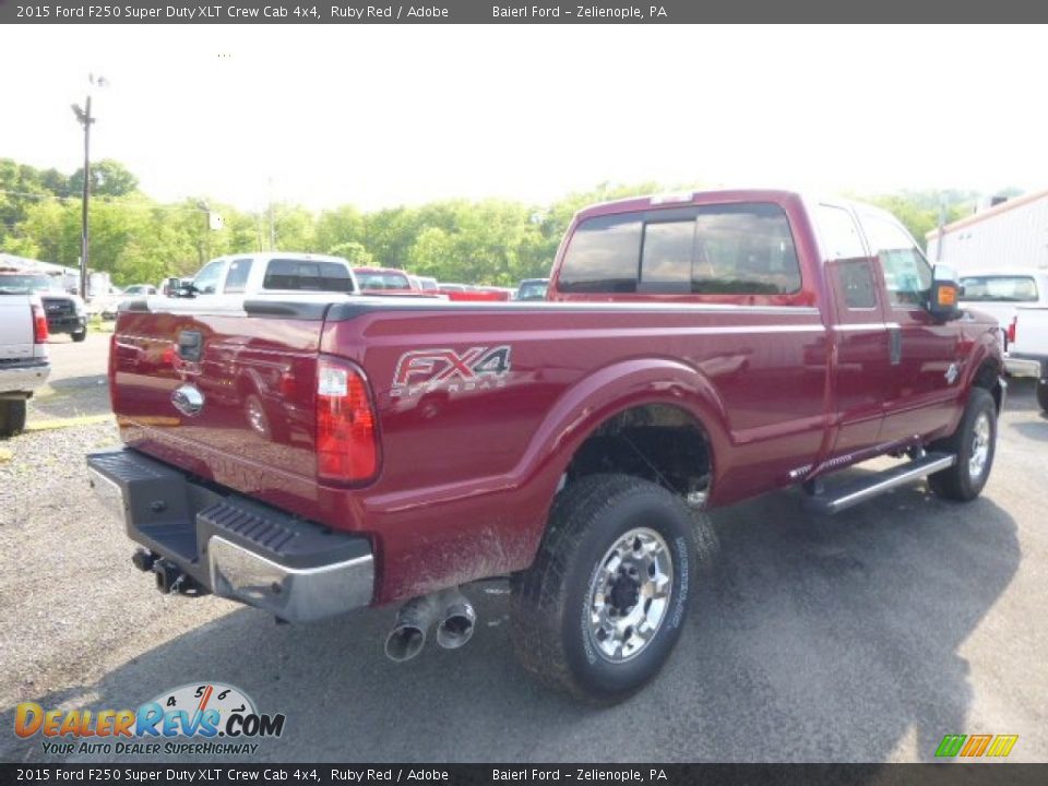2015 Ford F250 Super Duty XLT Crew Cab 4x4 Ruby Red / Adobe Photo #8