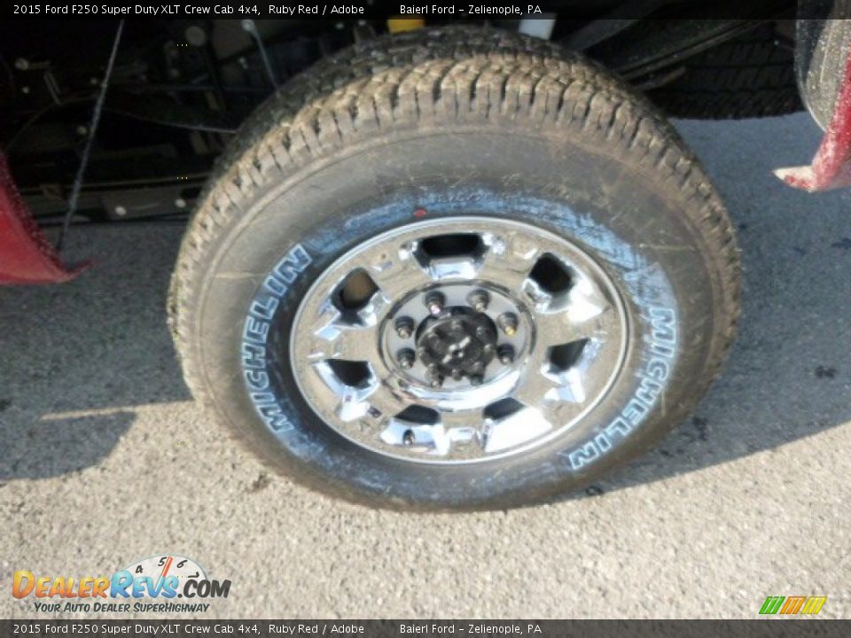 2015 Ford F250 Super Duty XLT Crew Cab 4x4 Ruby Red / Adobe Photo #9