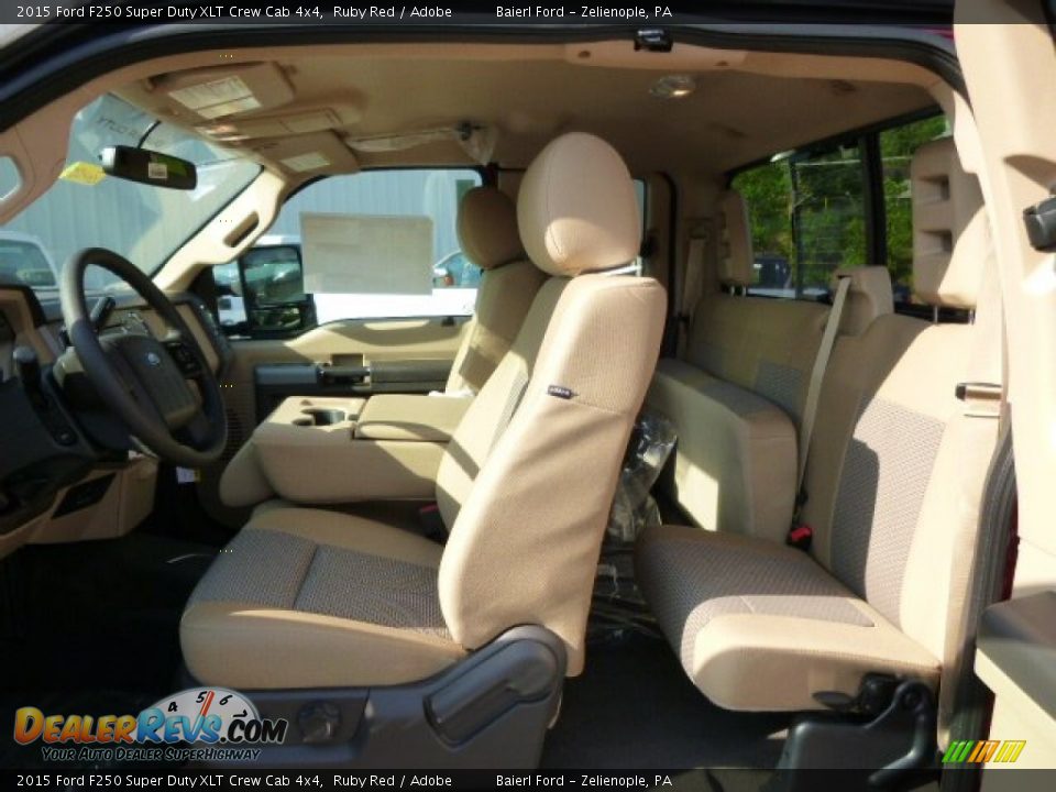 2015 Ford F250 Super Duty XLT Crew Cab 4x4 Ruby Red / Adobe Photo #12