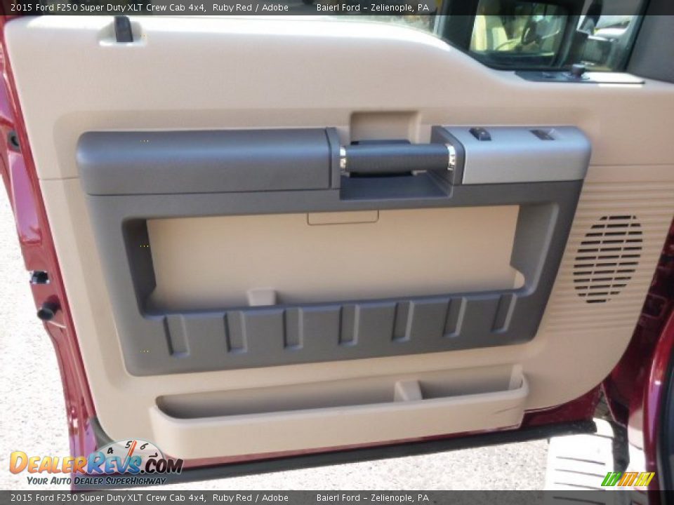 2015 Ford F250 Super Duty XLT Crew Cab 4x4 Ruby Red / Adobe Photo #14