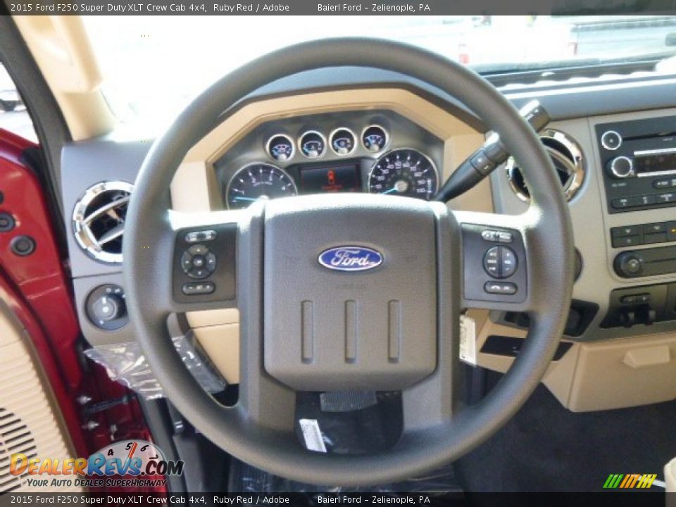 2015 Ford F250 Super Duty XLT Crew Cab 4x4 Ruby Red / Adobe Photo #18