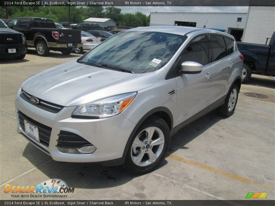 2014 Ford Escape SE 1.6L EcoBoost Ingot Silver / Charcoal Black Photo #2