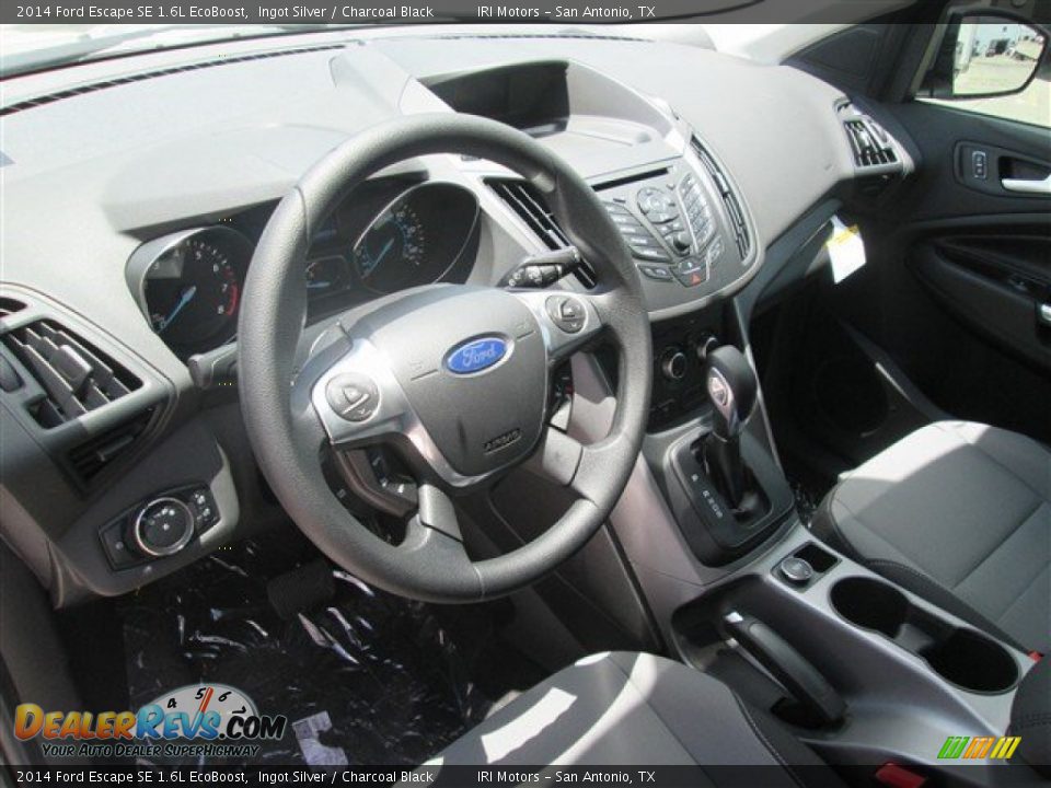 2014 Ford Escape SE 1.6L EcoBoost Ingot Silver / Charcoal Black Photo #9