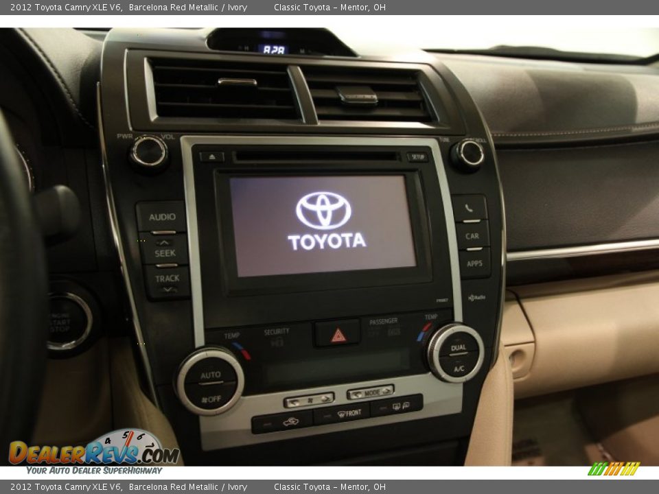 2012 Toyota Camry XLE V6 Barcelona Red Metallic / Ivory Photo #8