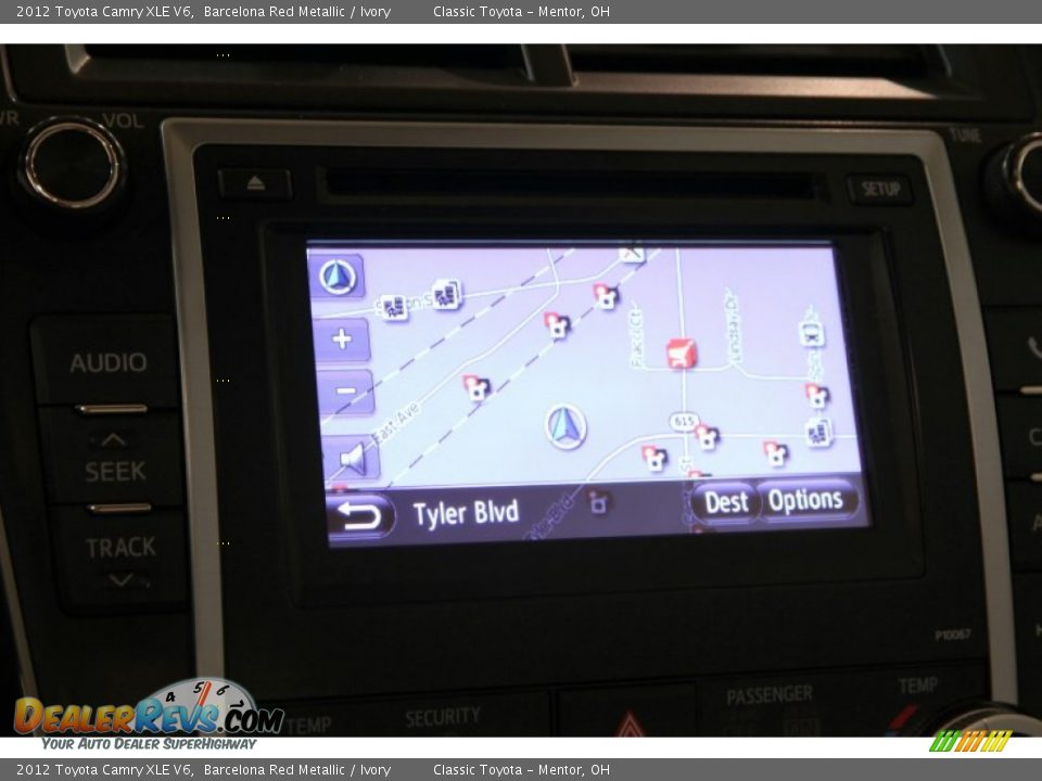 2012 Toyota Camry XLE V6 Barcelona Red Metallic / Ivory Photo #12