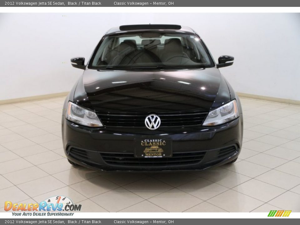 2012 Volkswagen Jetta SE Sedan Black / Titan Black Photo #2