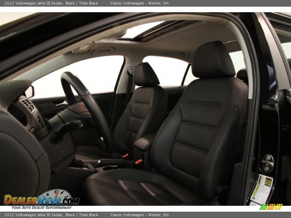 2012 Volkswagen Jetta SE Sedan Black / Titan Black Photo #5