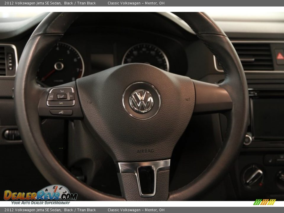 2012 Volkswagen Jetta SE Sedan Black / Titan Black Photo #6