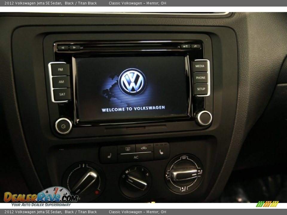 2012 Volkswagen Jetta SE Sedan Black / Titan Black Photo #8