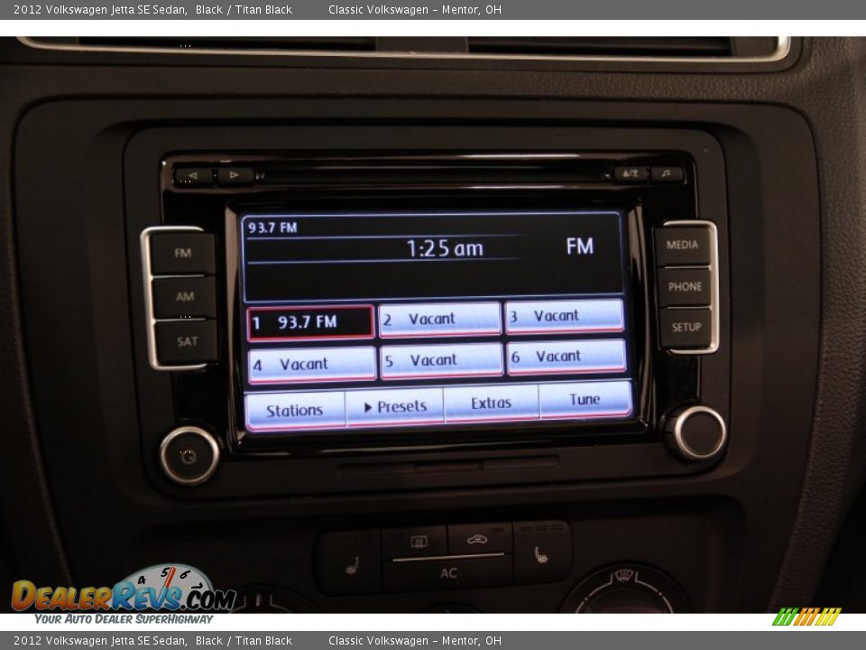 2012 Volkswagen Jetta SE Sedan Black / Titan Black Photo #9