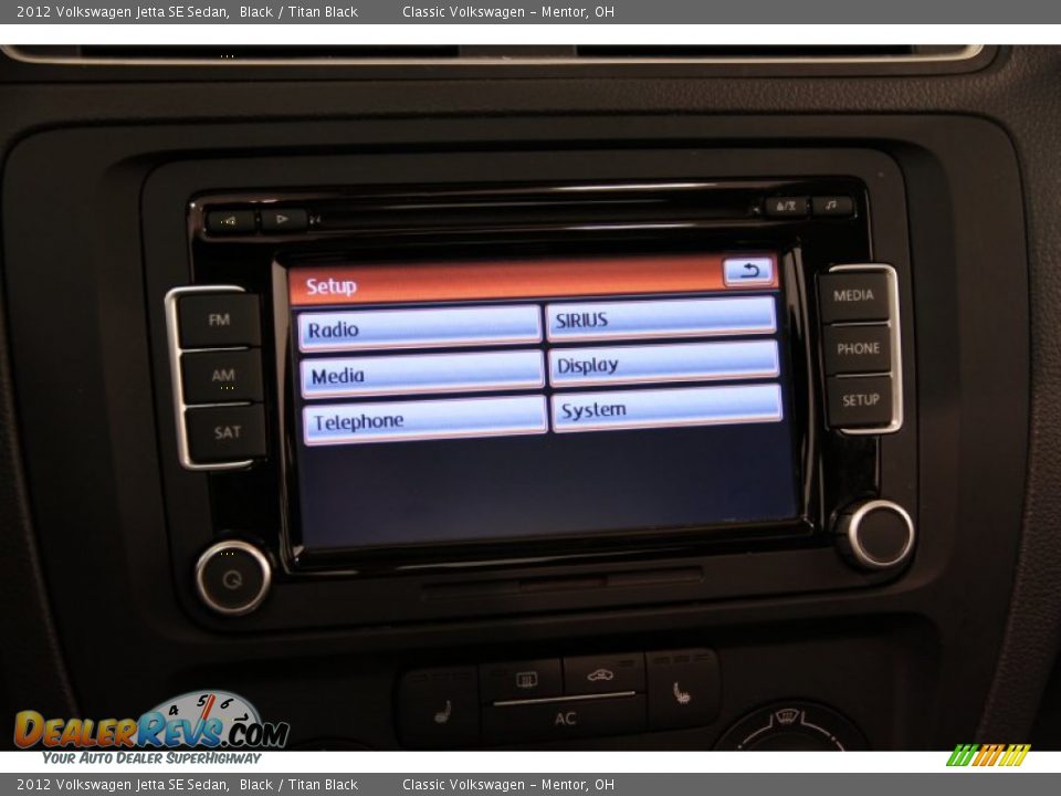2012 Volkswagen Jetta SE Sedan Black / Titan Black Photo #13