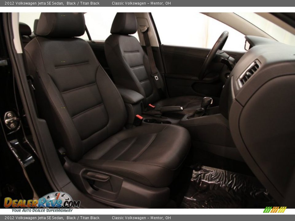 2012 Volkswagen Jetta SE Sedan Black / Titan Black Photo #15
