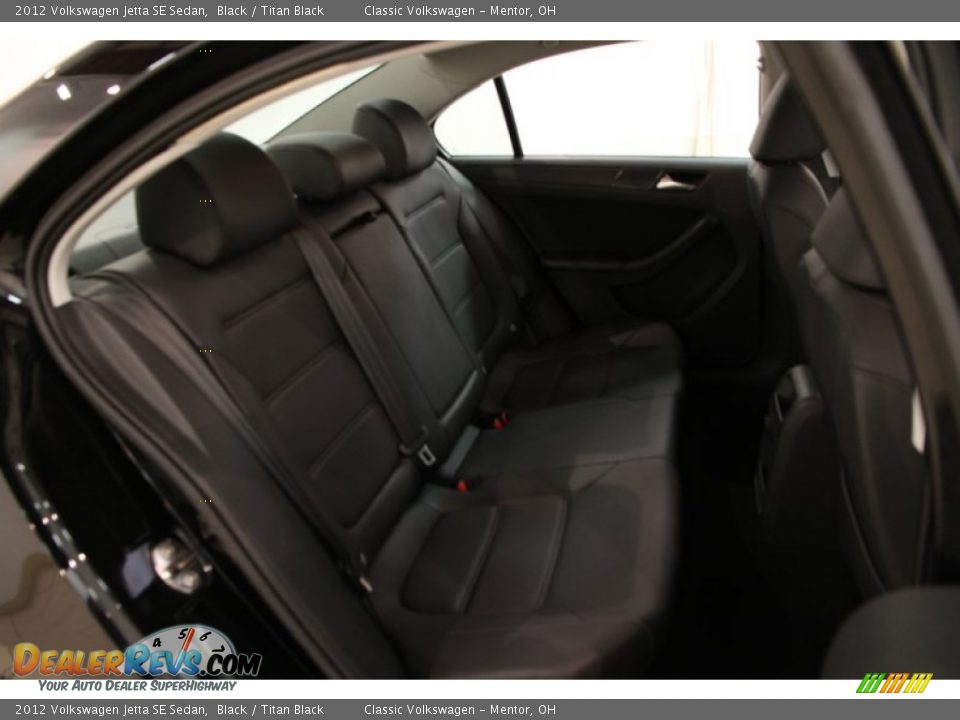 2012 Volkswagen Jetta SE Sedan Black / Titan Black Photo #16