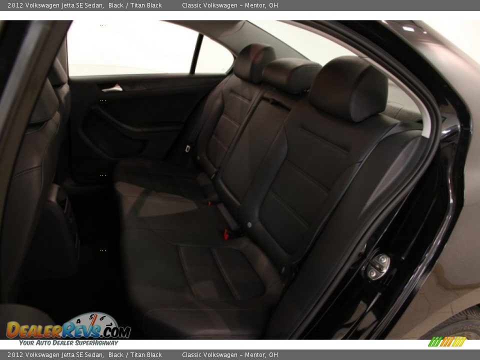 2012 Volkswagen Jetta SE Sedan Black / Titan Black Photo #17