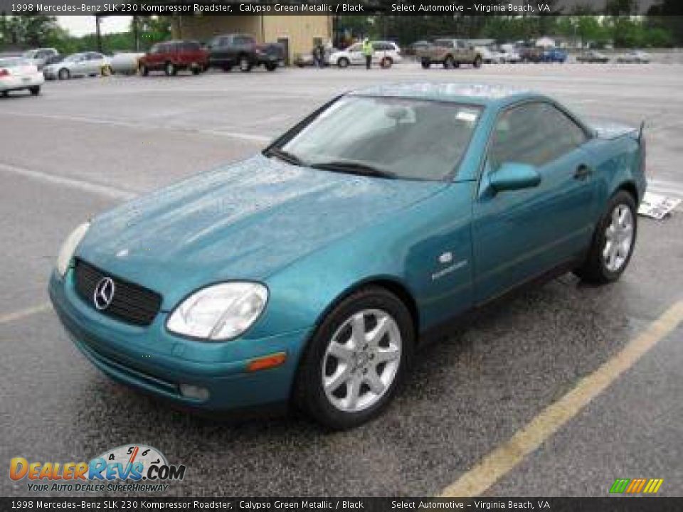 1998 Mercedes-Benz SLK 230 Kompressor Roadster Calypso Green Metallic / Black Photo #1