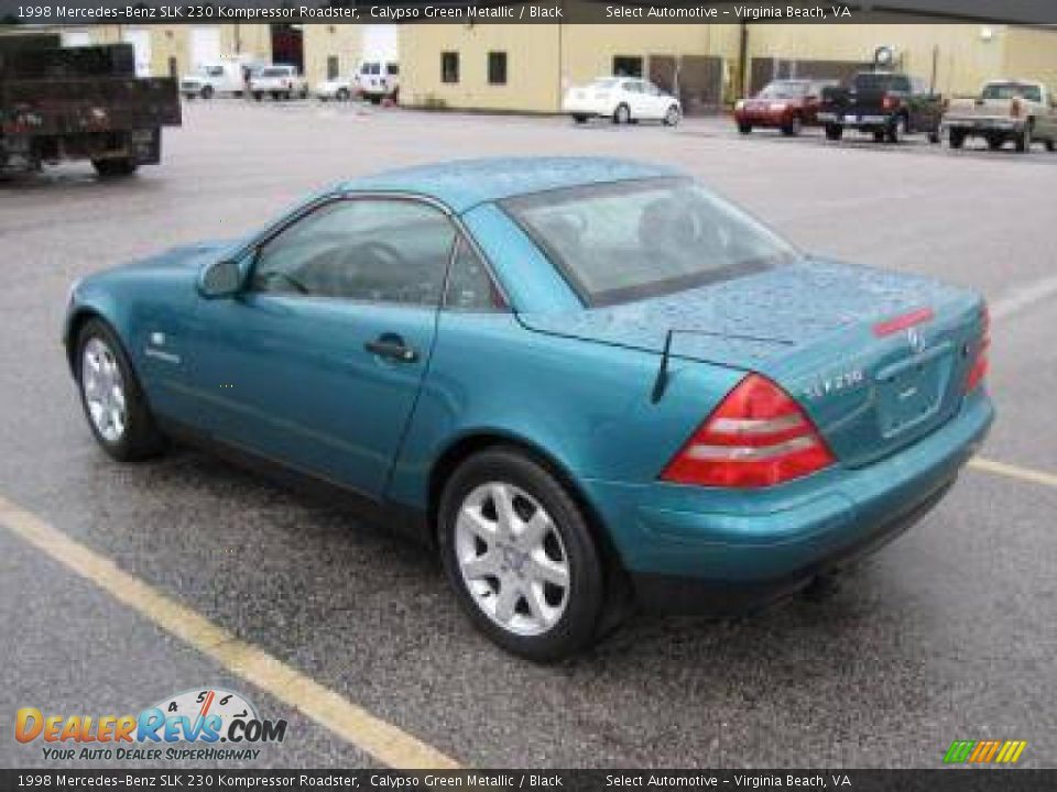 1998 Mercedes-Benz SLK 230 Kompressor Roadster Calypso Green Metallic / Black Photo #2