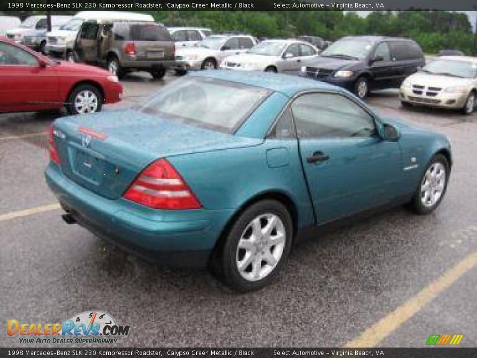 1998 Mercedes-Benz SLK 230 Kompressor Roadster Calypso Green Metallic / Black Photo #4