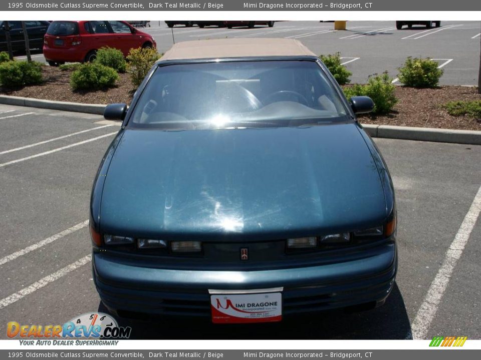 1995 Oldsmobile Cutlass Supreme Convertible Dark Teal Metallic / Beige Photo #2