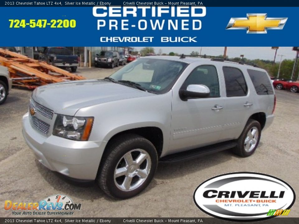 2013 Chevrolet Tahoe LTZ 4x4 Silver Ice Metallic / Ebony Photo #1