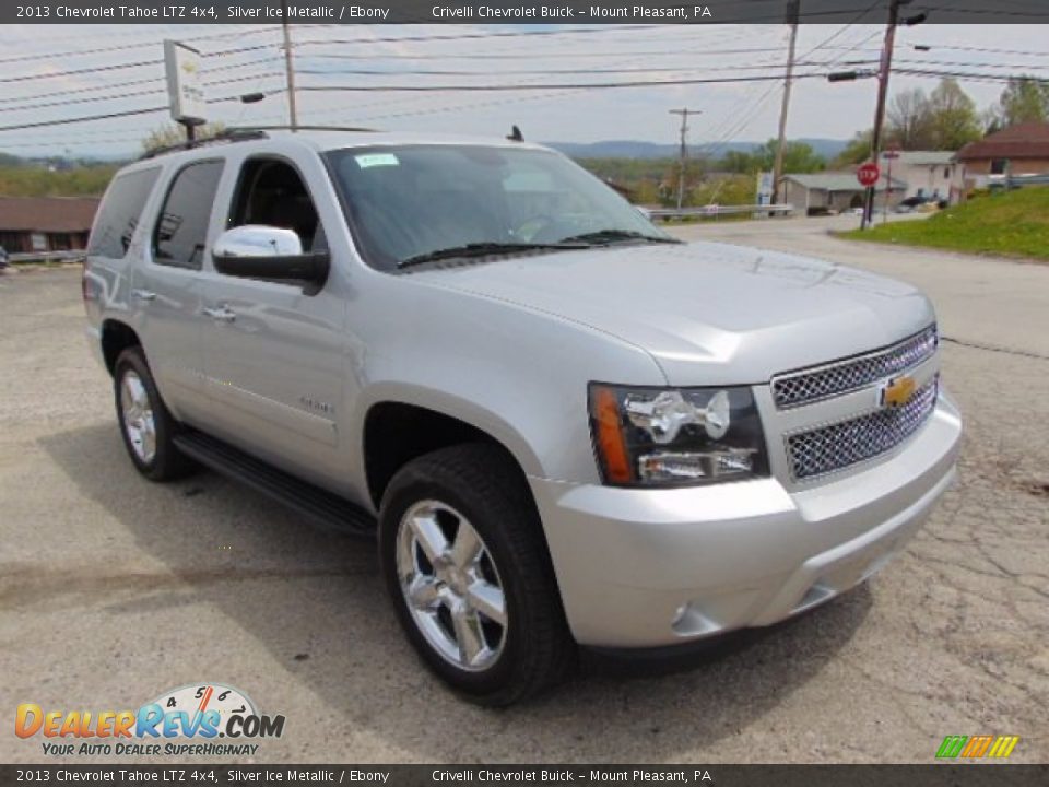 2013 Chevrolet Tahoe LTZ 4x4 Silver Ice Metallic / Ebony Photo #8