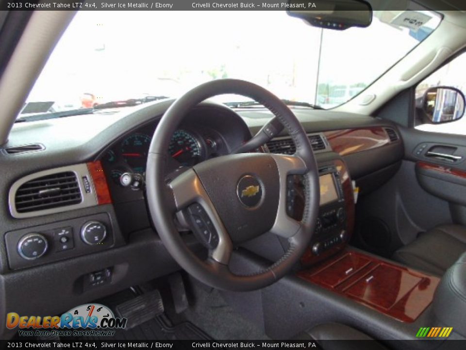 2013 Chevrolet Tahoe LTZ 4x4 Silver Ice Metallic / Ebony Photo #17