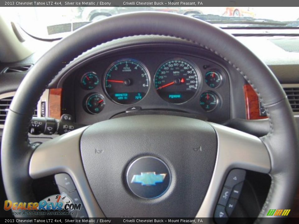 2013 Chevrolet Tahoe LTZ 4x4 Silver Ice Metallic / Ebony Photo #28