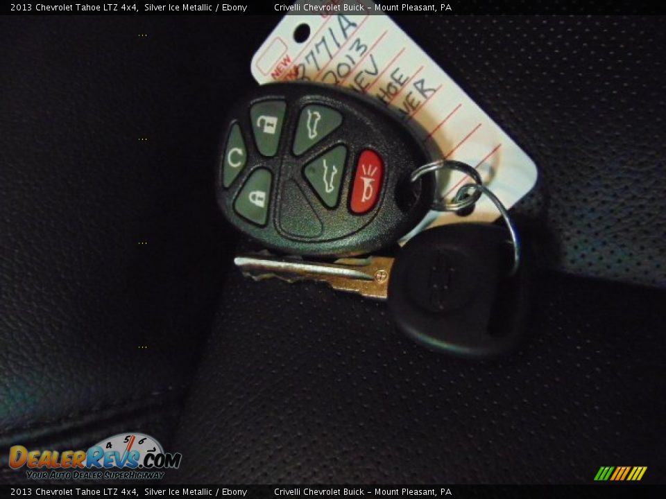 2013 Chevrolet Tahoe LTZ 4x4 Silver Ice Metallic / Ebony Photo #35