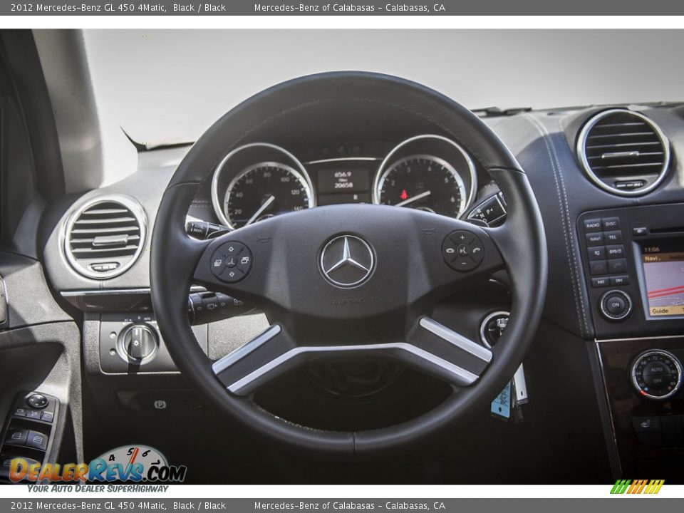 2012 Mercedes-Benz GL 450 4Matic Black / Black Photo #15