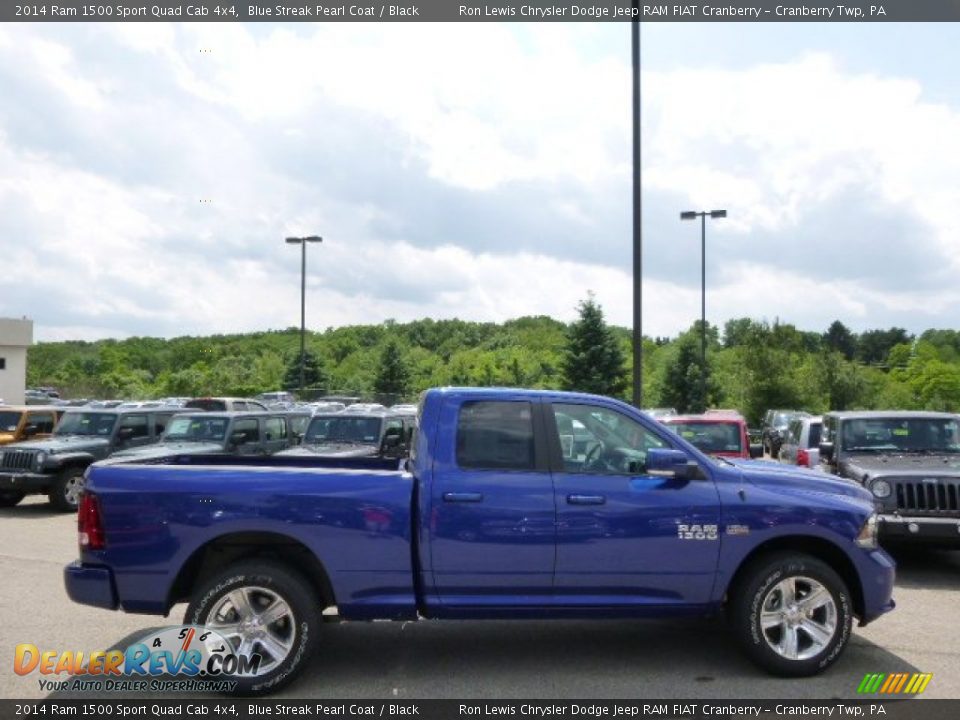 Blue Streak Pearl Coat 2014 Ram 1500 Sport Quad Cab 4x4 Photo #5