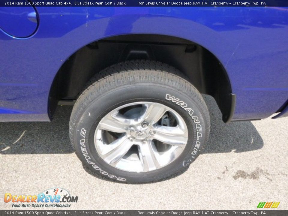 2014 Ram 1500 Sport Quad Cab 4x4 Blue Streak Pearl Coat / Black Photo #9