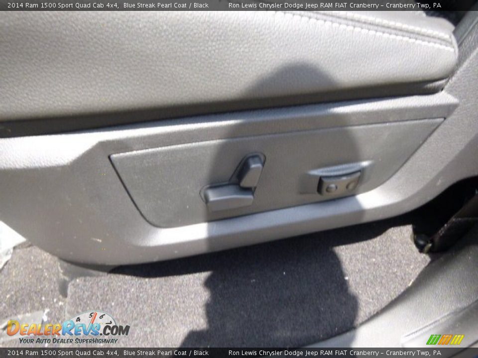 2014 Ram 1500 Sport Quad Cab 4x4 Blue Streak Pearl Coat / Black Photo #14