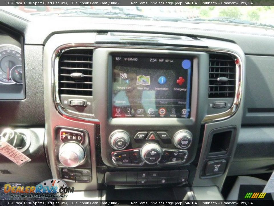 2014 Ram 1500 Sport Quad Cab 4x4 Blue Streak Pearl Coat / Black Photo #16