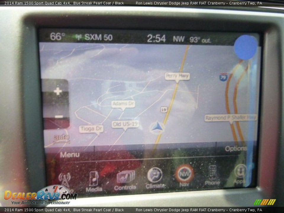2014 Ram 1500 Sport Quad Cab 4x4 Blue Streak Pearl Coat / Black Photo #17