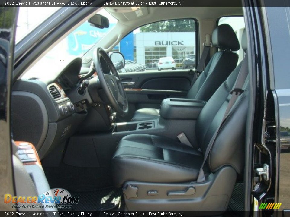 Ebony Interior - 2012 Chevrolet Avalanche LT 4x4 Photo #7
