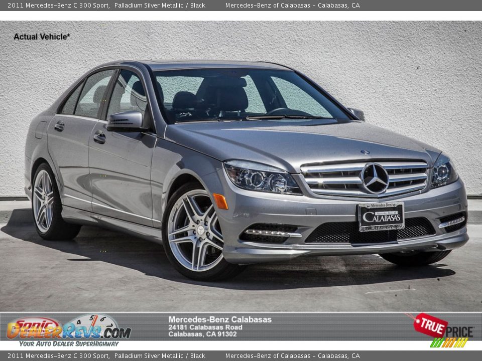 2011 Mercedes-Benz C 300 Sport Palladium Silver Metallic / Black Photo #1