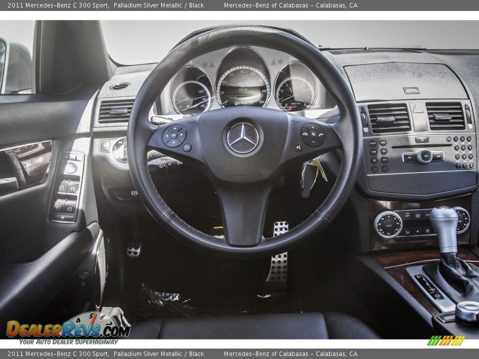 2011 Mercedes-Benz C 300 Sport Palladium Silver Metallic / Black Photo #4