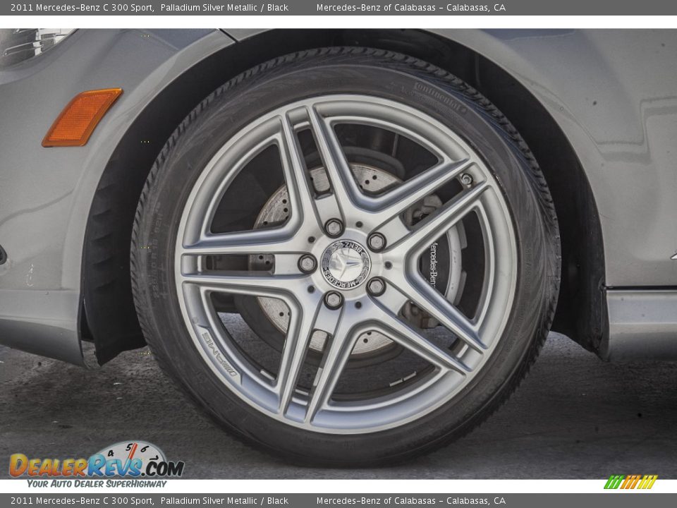 2011 Mercedes-Benz C 300 Sport Palladium Silver Metallic / Black Photo #8