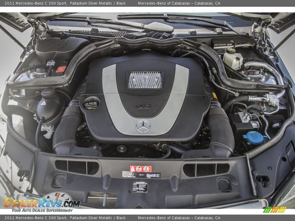 2011 Mercedes-Benz C 300 Sport Palladium Silver Metallic / Black Photo #9