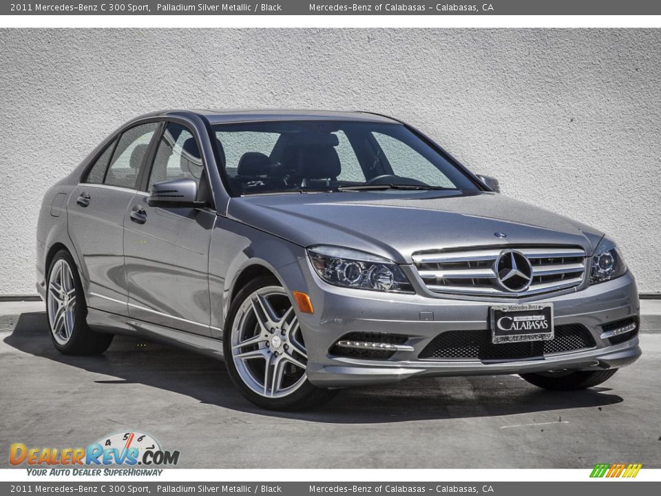 2011 Mercedes-Benz C 300 Sport Palladium Silver Metallic / Black Photo #12