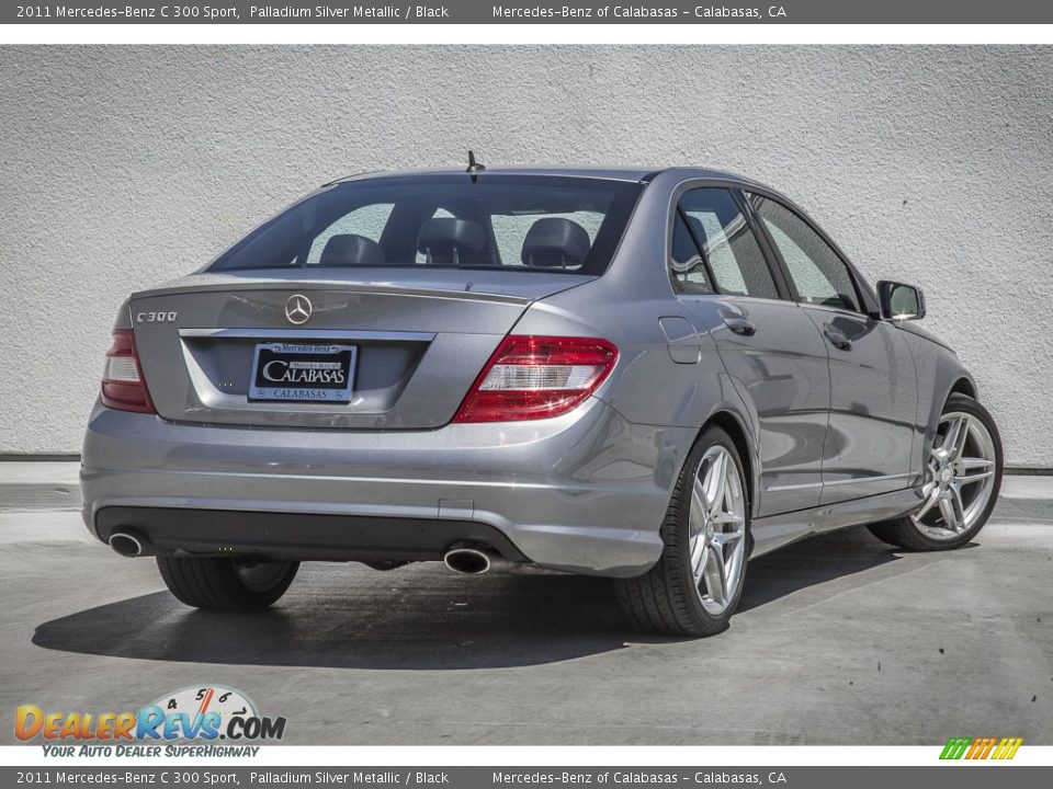 2011 Mercedes-Benz C 300 Sport Palladium Silver Metallic / Black Photo #14