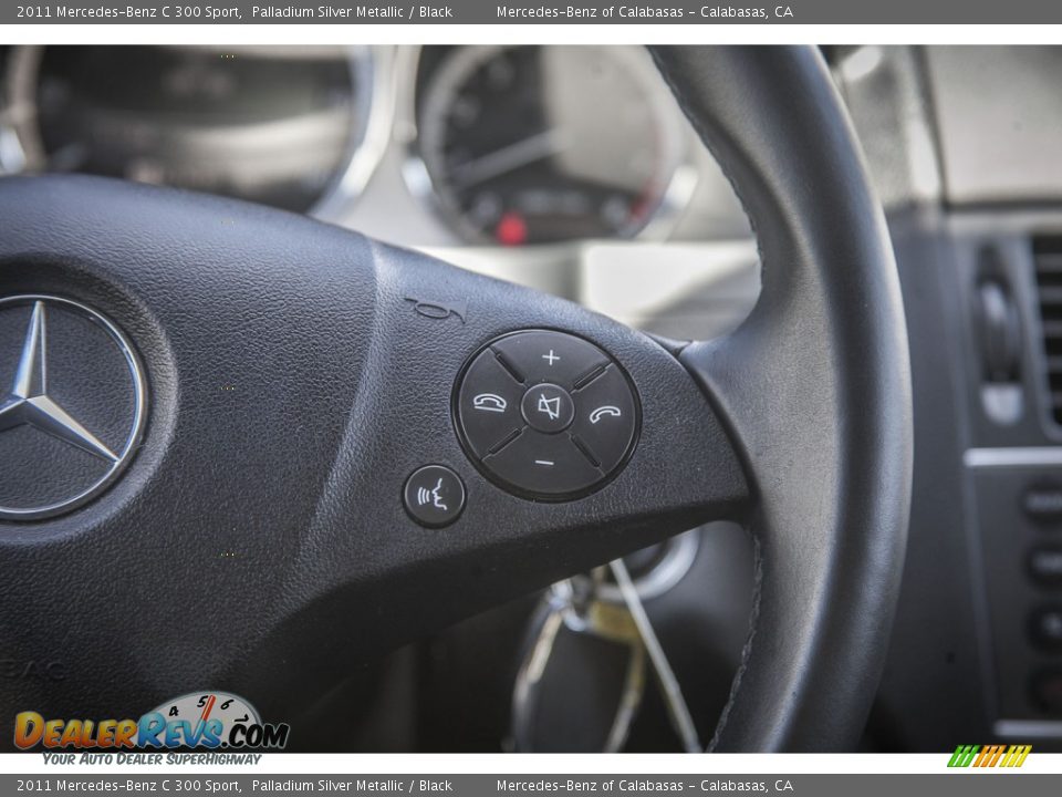 2011 Mercedes-Benz C 300 Sport Palladium Silver Metallic / Black Photo #16