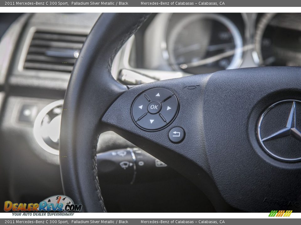 2011 Mercedes-Benz C 300 Sport Palladium Silver Metallic / Black Photo #17