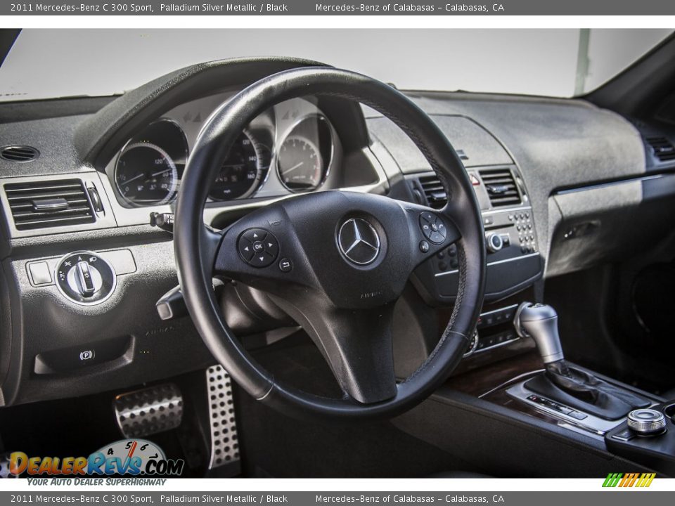 2011 Mercedes-Benz C 300 Sport Palladium Silver Metallic / Black Photo #18