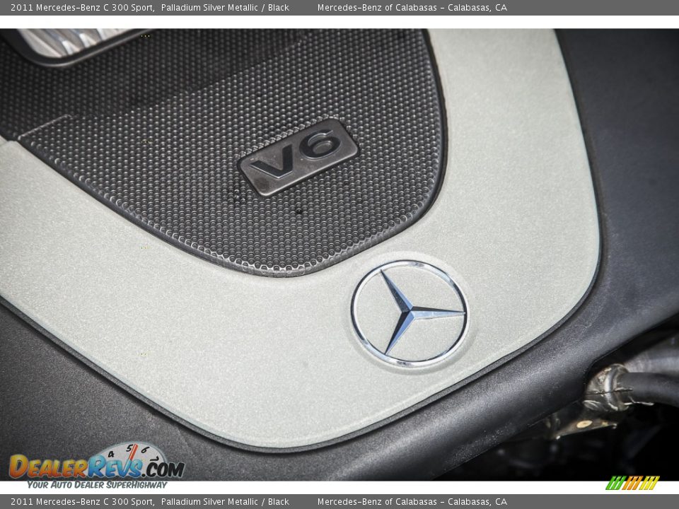 2011 Mercedes-Benz C 300 Sport Palladium Silver Metallic / Black Photo #26