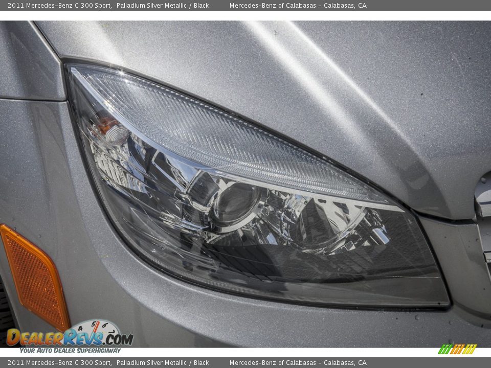 2011 Mercedes-Benz C 300 Sport Palladium Silver Metallic / Black Photo #27