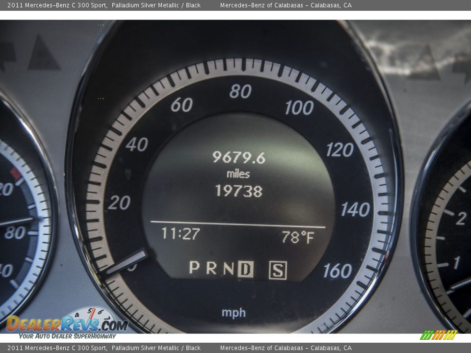 2011 Mercedes-Benz C 300 Sport Palladium Silver Metallic / Black Photo #30