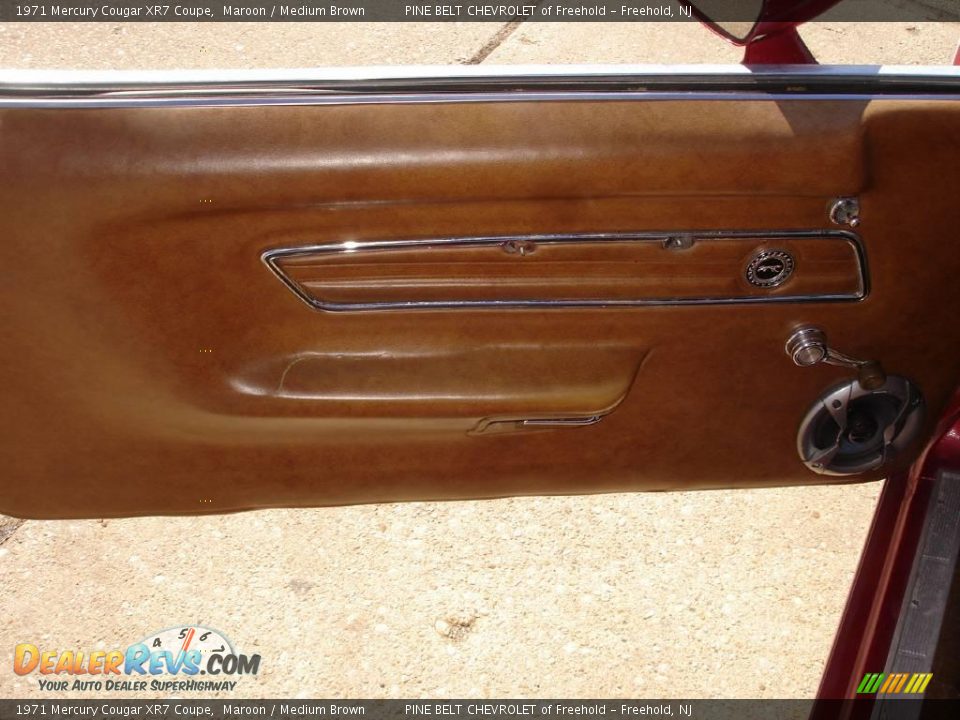 1971 Mercury Cougar XR7 Coupe Maroon / Medium Brown Photo #8